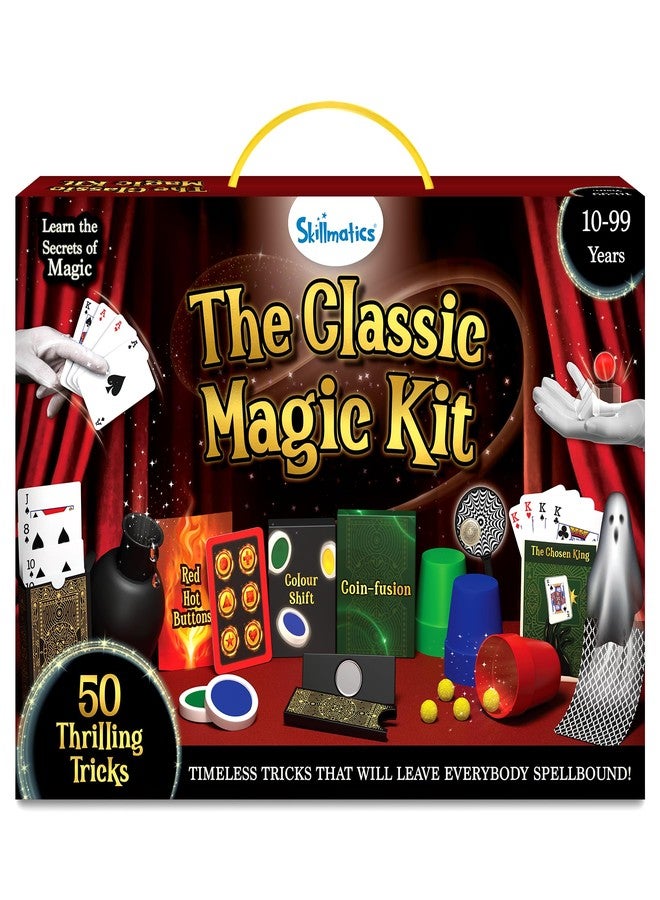 Skillmatics Magic Kit for Kids - Perform 50 Classic Magic Tricks & Illusions with Real Magician Props, Step-by-Step Guide & Secret Techniques, Fun Gift for Boys & Girls Ages 8, 9, 10, 11, 12 & Up - Image 1